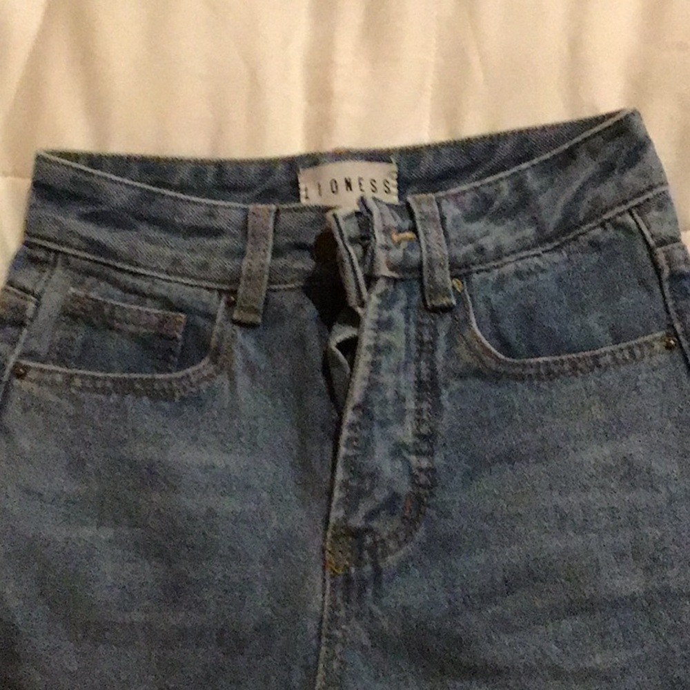 Lioness high rise jeans, extra small, worn once